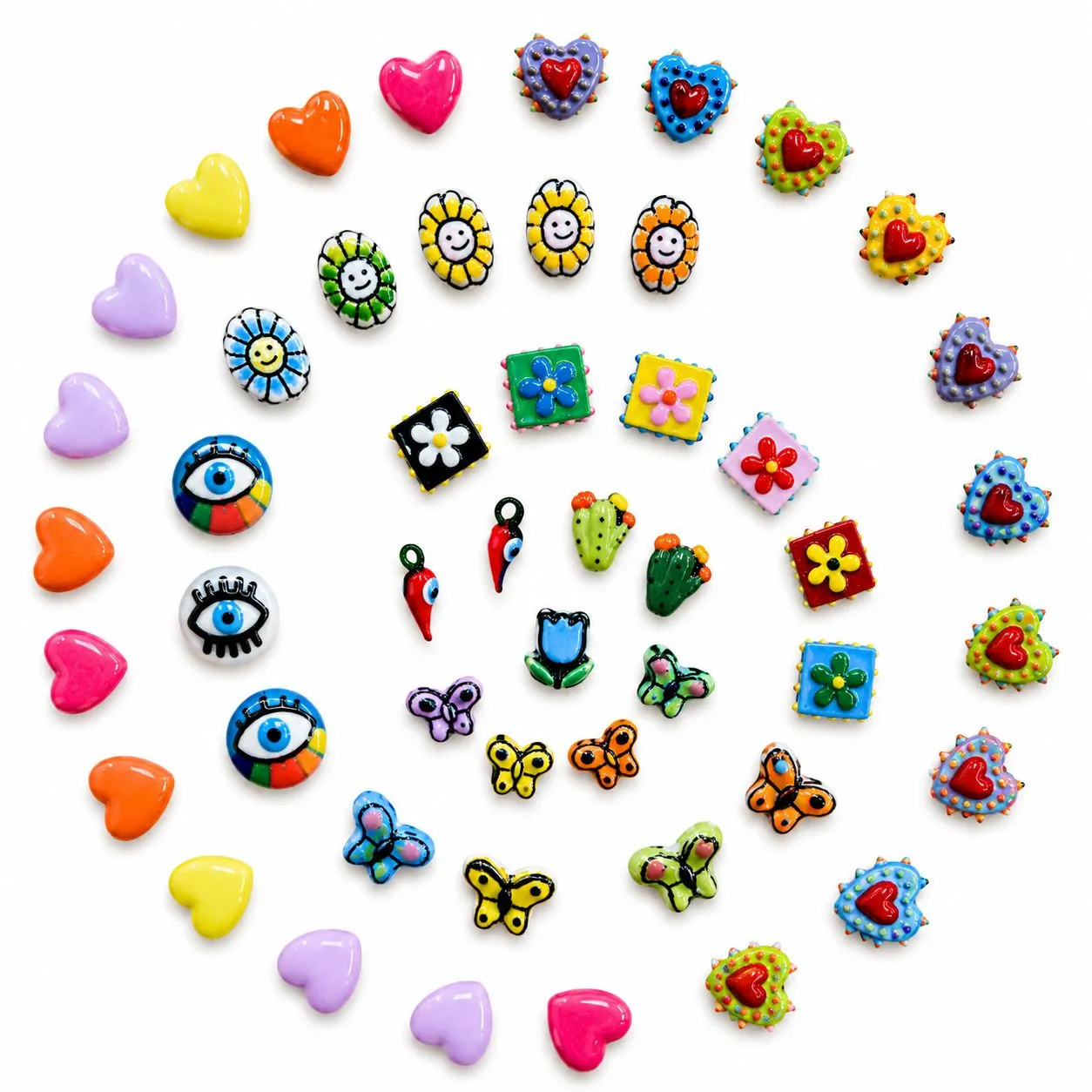 Glass Charms & Beads