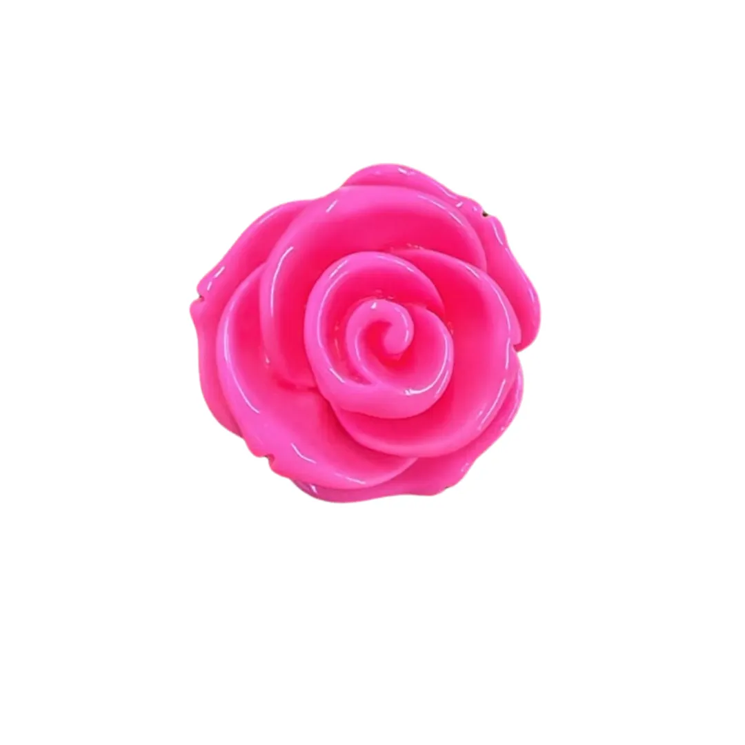 Acrylic Rose Flat Backs