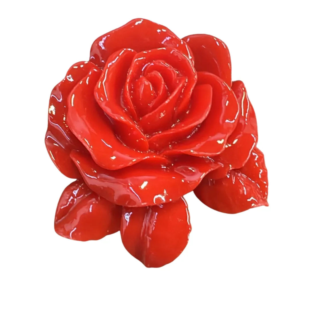 Acrylic Rose Flat Backs