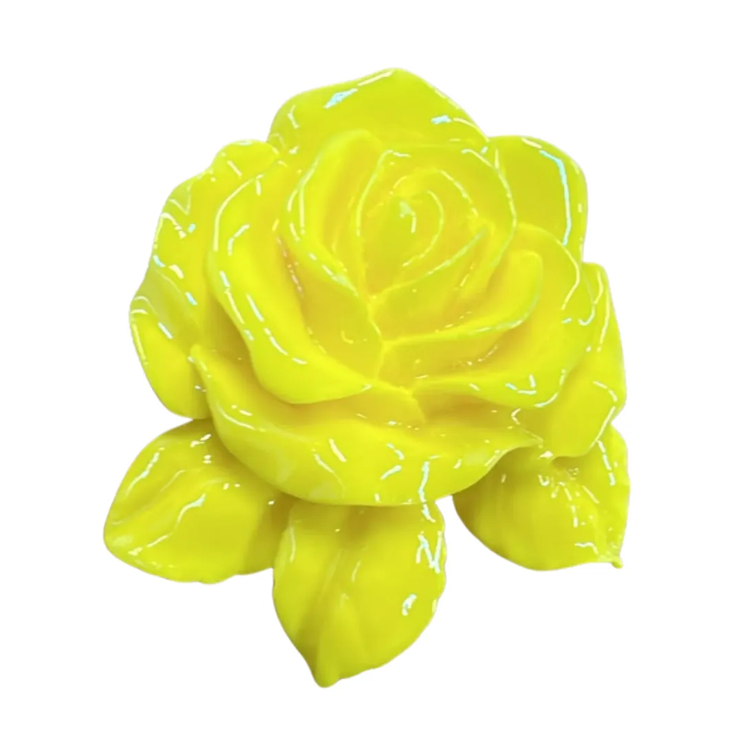 Acrylic Rose Flat Backs
