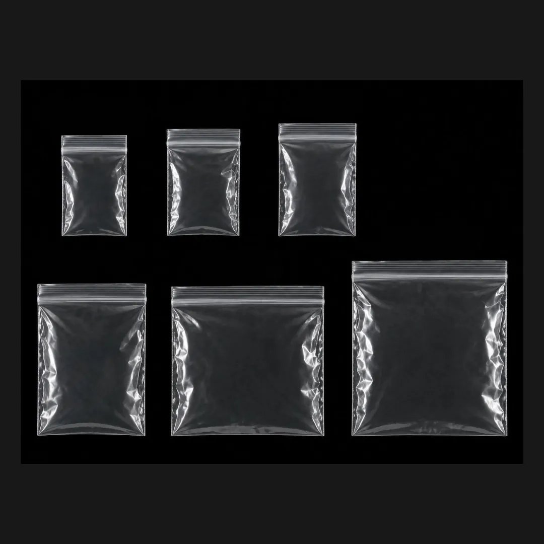 Ziplock transparent bags