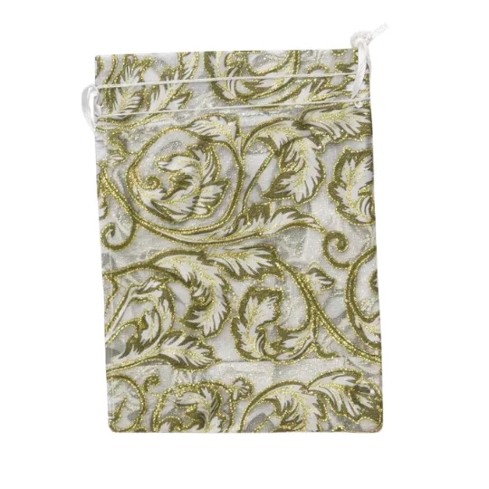 Organza Gold Sparkly Bag