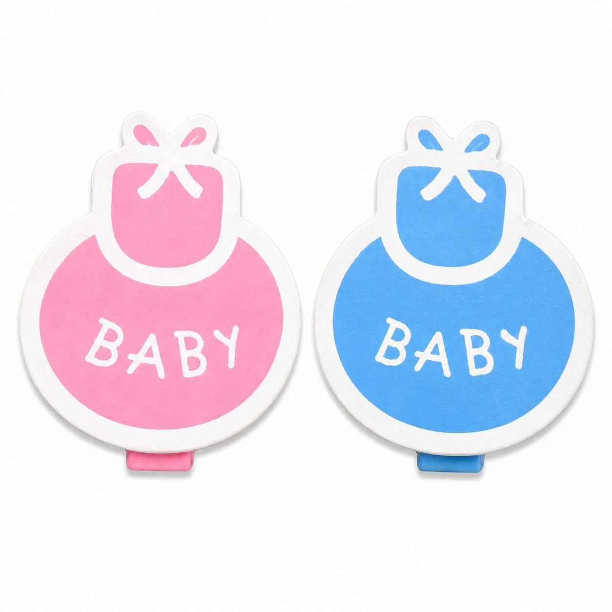 Wooden Baby bib Flat Back with clip