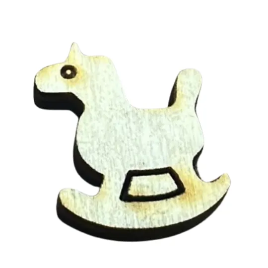 Wooden Rocking Horse Flat Back