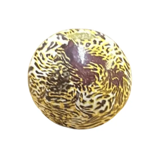 Round Wooden Beads Animal Print Design