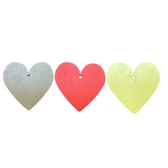 Wooden Heart Pendants