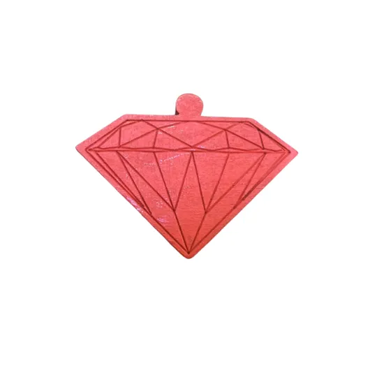 Wooden Diamond Pendant