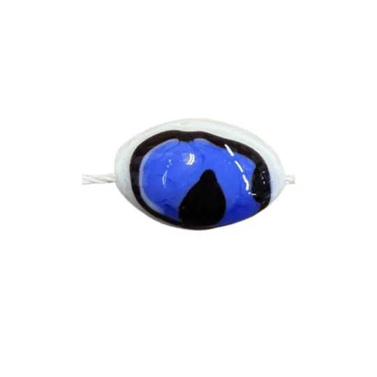 Glass Eye Oval Beads