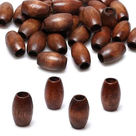 Wooden Oval Beads