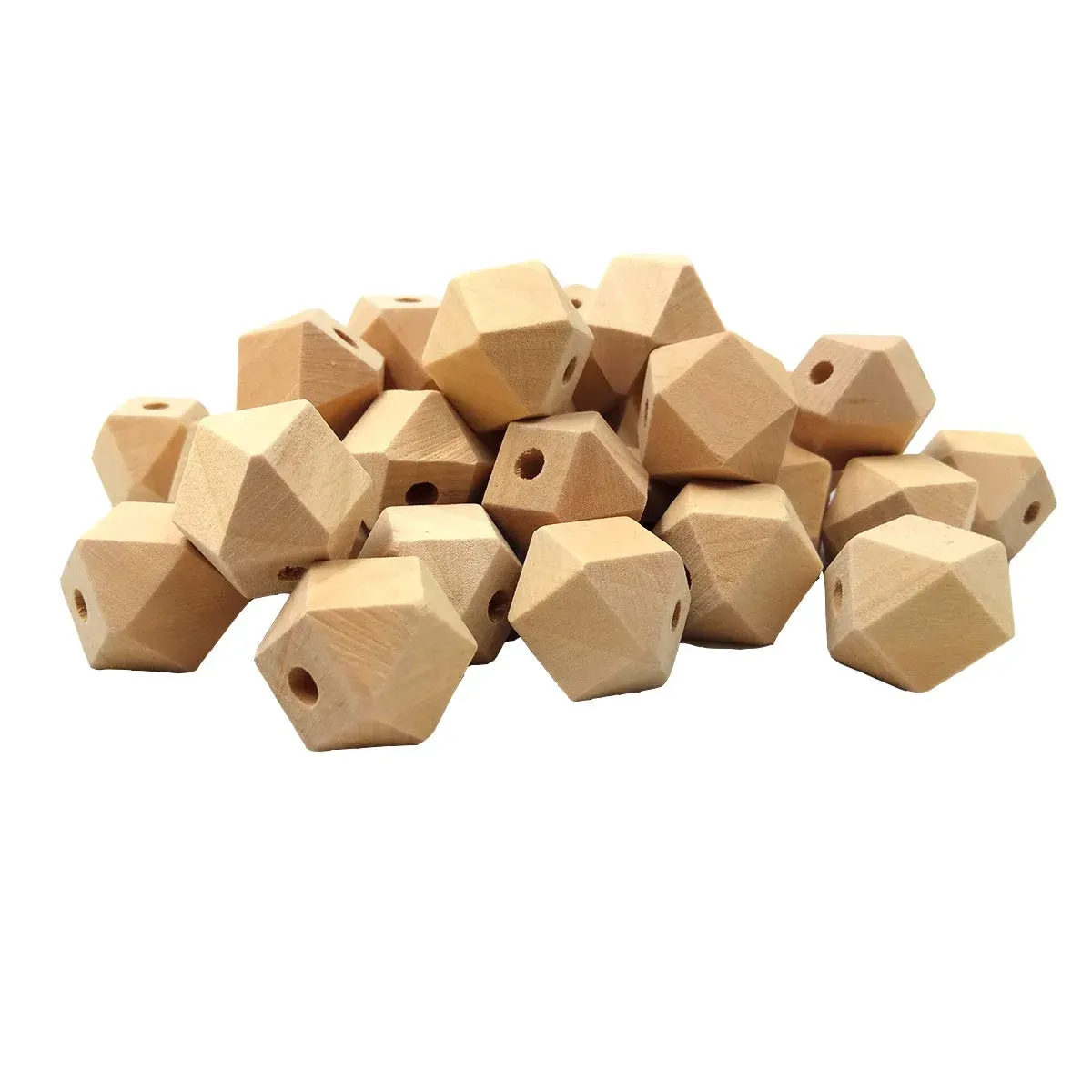 Wooden Hexagon Bead