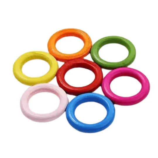 Colorful Wooden Hoops