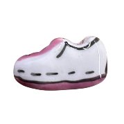 Glass Bead Charm QL-01 Sneakers - Pink, 17mm