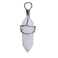 Healing Stick GY-01 stone - Rose Quartz/Nickel