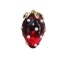 Strawberry Pendant with pearls