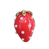 Strawberry Pendant with pearls