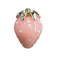 Strawberry Pendant with pearls