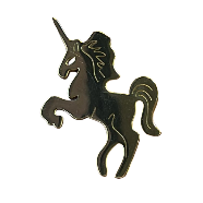 Metal Unicorn Brooch LM-06