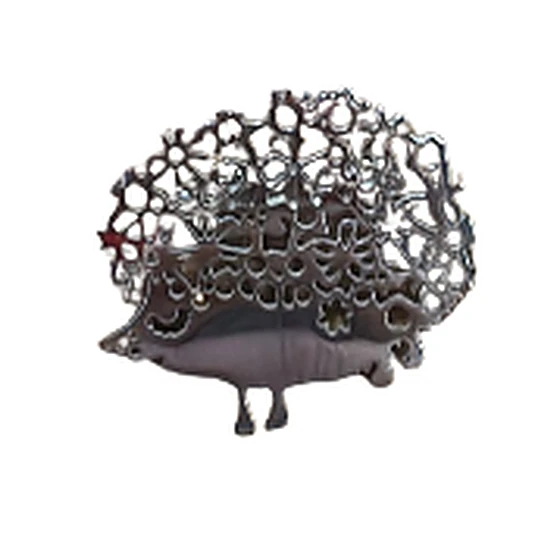 Metal Porcupine Broche LM-04