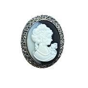 Metal Cameo Brooch LM-01