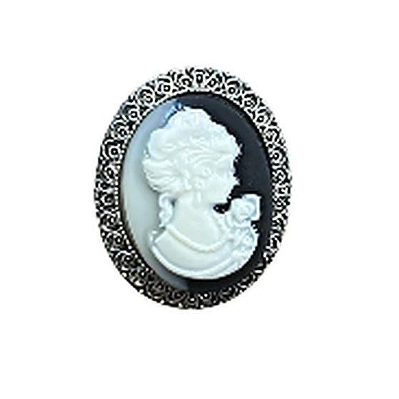 Metal Cameo Brooch LM-01