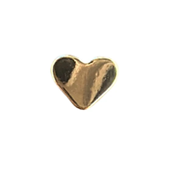 Metal Heart Beads