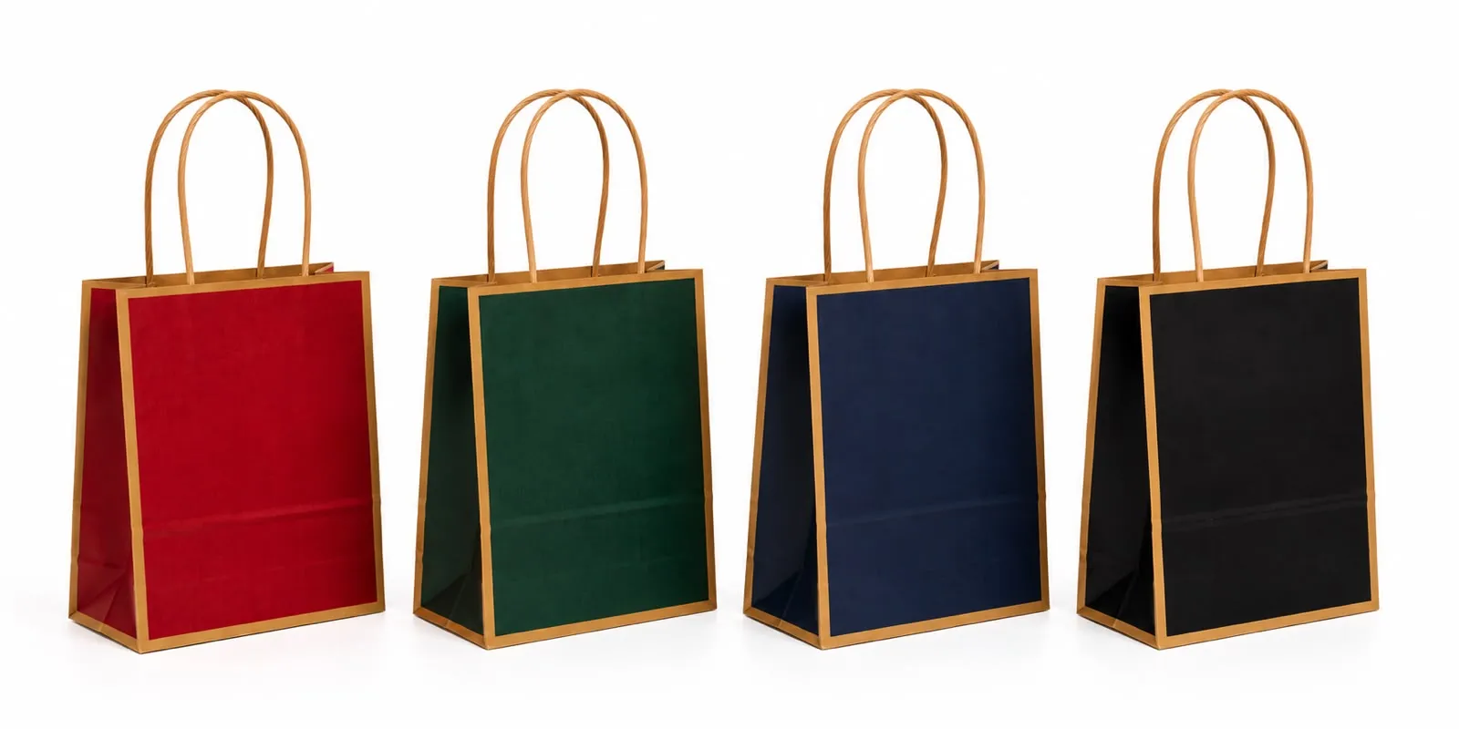 Gold Rim Paper Bags
