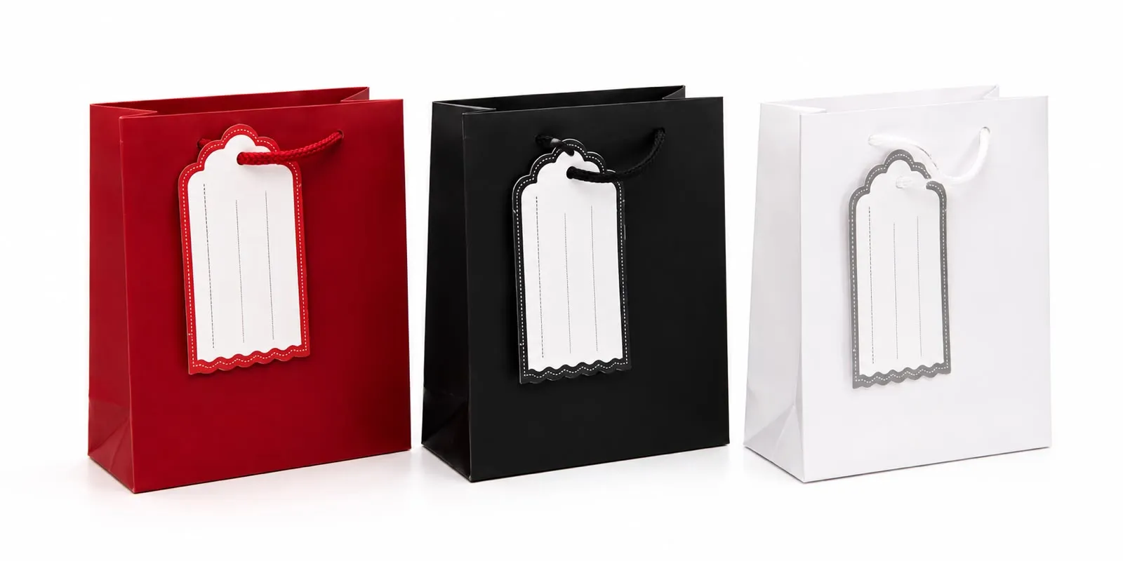 Paper Bags with Labels