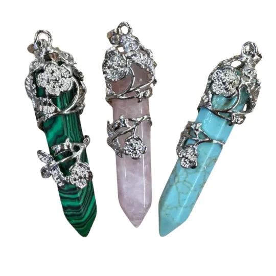 Stone Healing Stick with Design